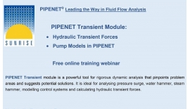 HỘI THẢO PHẦN MỀM PIPENET MODULE PIPENET TRANSIENT (ONLINE MIỄN...