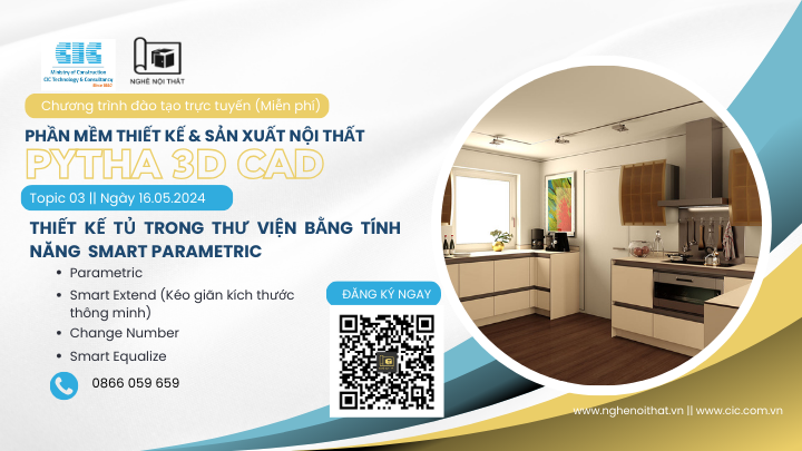 Webinar: Đào tạo phần mềm PYTHA 3D CAD (Buổi số 3)