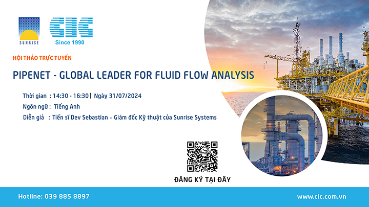 Webinar (Miễn phí): PIPENET - Global leader for fluid flow analysis