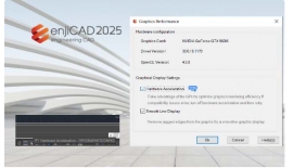 Hướng dẫn cách bật tắt tính năng tăng tốc độ phần cứng trên phần mềm enjiCAD
