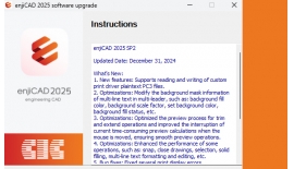 Release of enjiCAD 2025 SP2: Elevating Design Performance