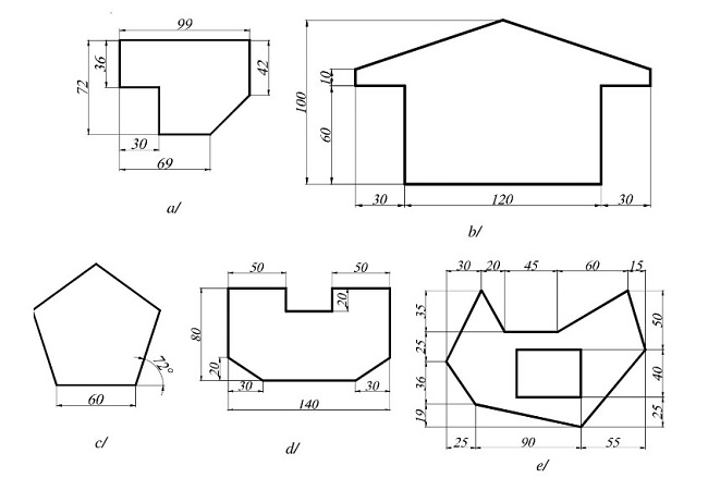Chia sẻ 15 mẫu bài tập vẽ CAD 2D3D Phần 7